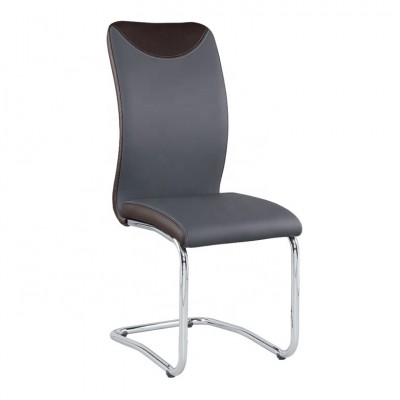 OEM Luxury Modern Black Leather Dining Chair