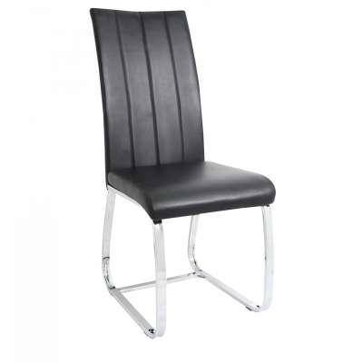 High quality modern  dinning chair with chromed leg for home furniture H-7002