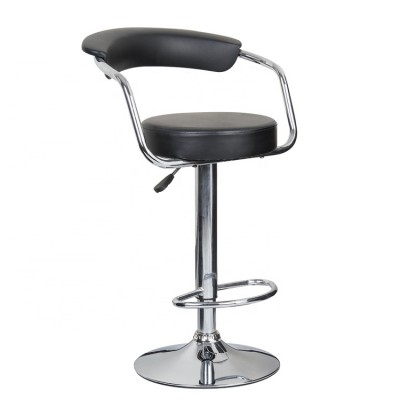 Modern Furniture Swivel Bar Stools Black PU Leather Bar Stool,Standing Bar Chair