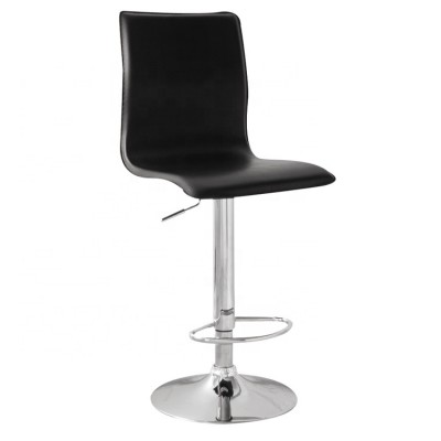 Modern Furniture Swivel black PU leather Seat Bar Stool,Pu Bar Chairs With Backs